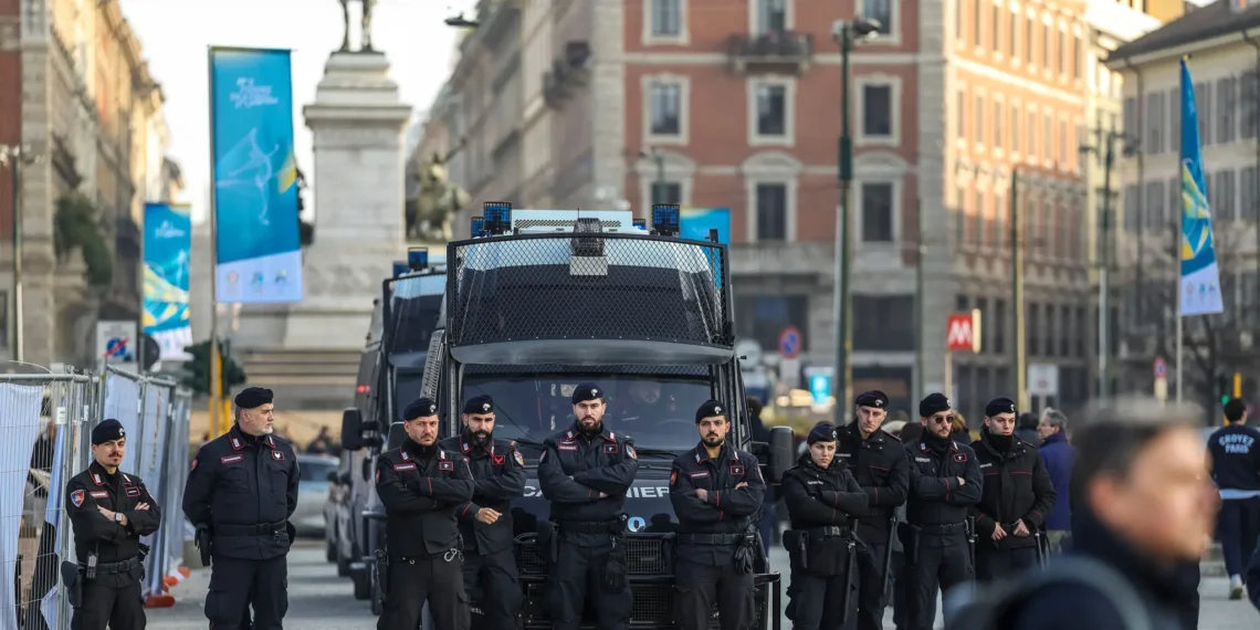 Winter olympics security ICE robots drones cyber command Italy Milan